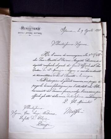 AUTOGRAPHES Très intéressante archive provenant de Louis Andrieux (père adultérin de Louis Aragon), préfet de Police de Paris, député du Rhône,