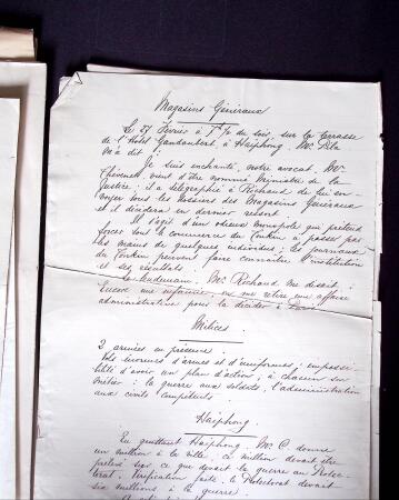 AUTOGRAPHES Très intéressante archive provenant de Louis Andrieux (père adultérin de Louis Aragon), préfet de Police de Paris, député du Rhône,