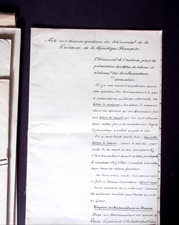 AUTOGRAPHES Très intéressante archive provenant de Louis Andrieux (père adultérin de Louis Aragon), préfet de Police de Paris, député du Rhône,