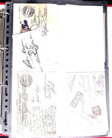 1890-1998 Classeur avec 48  lettres/cartes taxées