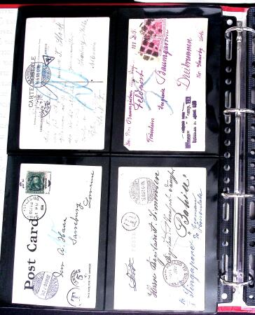 1890-1998 Classeur avec 48  lettres/cartes taxées