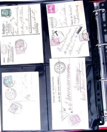 1890-1998 Classeur avec 48  lettres/cartes taxées