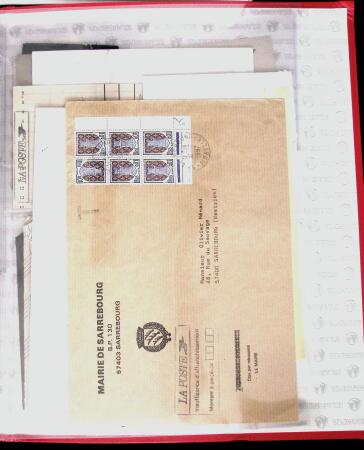 1890-1998 Classeur avec 48  lettres/cartes taxées