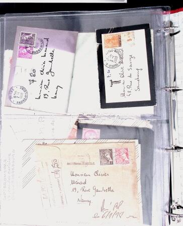 1890-1998 Classeur avec 48  lettres/cartes taxées