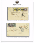 1874 Rate : Balance collection of 9 covers mounted
