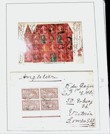 1855-1905 Lot amusant de lettres avec partie Alsace-Lorraine
