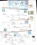 1855-1905 Lot amusant de lettres avec partie Alsace-Lorraine
