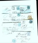 1855-1905 Lot amusant de lettres avec partie Alsace-Lorraine