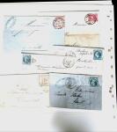 1855-1905 Lot amusant de lettres avec partie Alsace-Lorraine