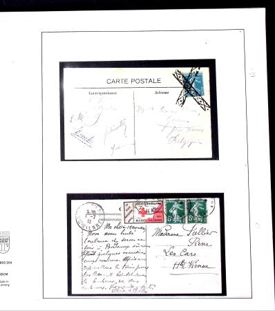 1855-1905 Lot amusant de lettres avec partie Alsace-Lorraine