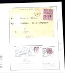 1855-1905 Lot amusant de lettres avec partie Alsace-Lorraine