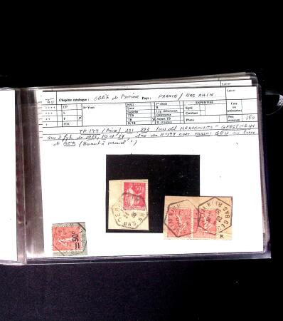 1855-1905 Lot amusant de lettres avec partie Alsace-Lorraine