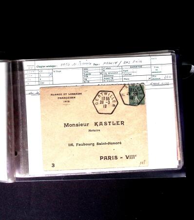 1855-1905 Lot amusant de lettres avec partie Alsace-Lorraine