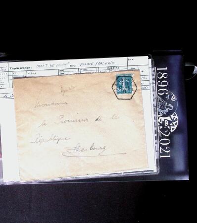 1855-1905 Lot amusant de lettres avec partie Alsace-Lorraine