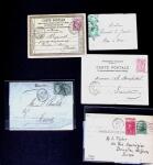 1855-1905 Lot amusant de lettres avec partie Alsace-Lorraine