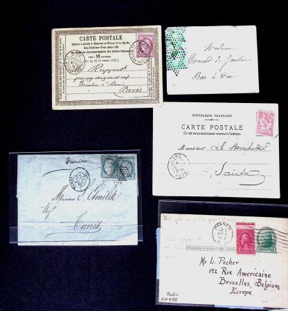 1855-1905 Lot amusant de lettres avec partie Alsace-Lorraine