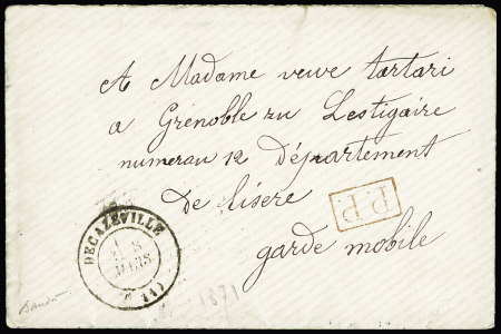 Deux lettres datées de Paris et postées à St Denis