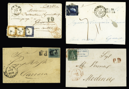 1851-60, Selection of classic covers comprising seven