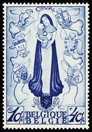 N°342-350 Série complète 2è Orval de 12 timbres
