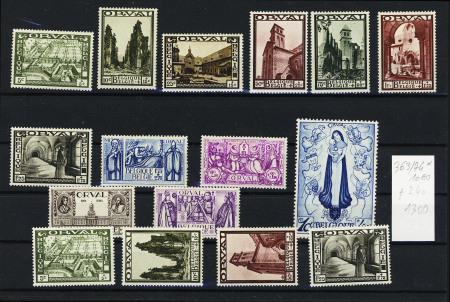 N°342-350 Série complète 2è Orval de 12 timbres