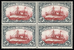 N°1-6 Complete set of 6 values in mnh blocks of four,