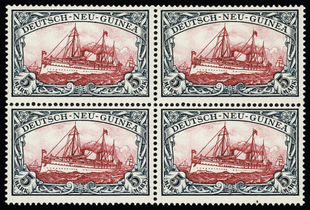 N°1-6 Complete set of 6 values in mnh blocks of four,