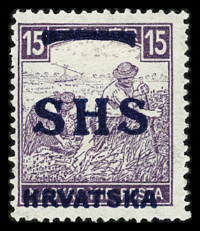 N°12A 10f red, cert. Sorani, and n°14, both mh, very