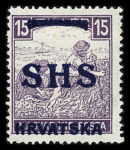 N°12A 10f red, cert. Sorani, and n°14, both mh, very
