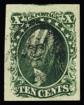 1856-1910, Used selection on stockcard including two