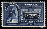 1902-03 Farragut $1 Black, light hinge trace, fresh