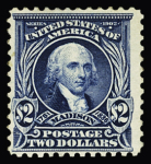 1902-03 Farragut $1 Black, light hinge trace, fresh