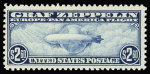 1930 Zepplins 65c green. $1.30 and $2.60, well centered
