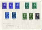 ca1959 Colour-proofs of two unadopted designs, in three
