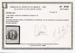 1874 Carlos VII 1real violet, used with boxed numeral
