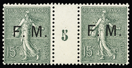 N°3 Deux paires avec millésime 4 et 5, neuf **, très