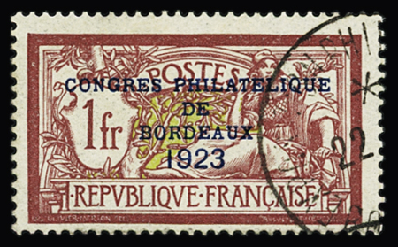 N°182 Congrès de Bordeaux, obl. càd de l'exposition,