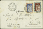 Très bel ensemble de 56 cartes postales des expéditions en ballon dirigeable (Norge et Italia)au Pôle Nord du général Nobile dont les tentatives de sauvetage du dirigeable Italia et la carte postale éditée par le