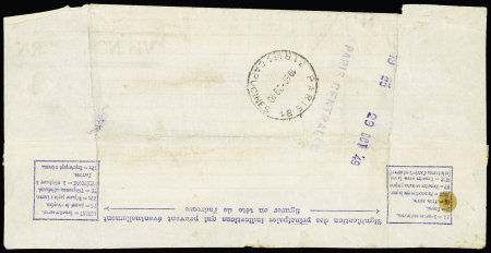 Télégramme de Gérald Taylor "Victor expédition Godthaab Greenland" adressé à ses parents à l'Hotel Ritz (29 oct 49). RR et TB