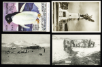 44 cartes postales sur les expéditions de Scott dont CP de deuil après sa mort tragique en mars 1912 au Pôle Sud. TB