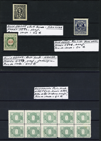 1885-89, LOCAL POST issues, attractive selection of
