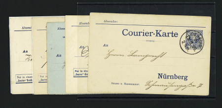 1885-89, LOCAL POST issues, attractive selection of