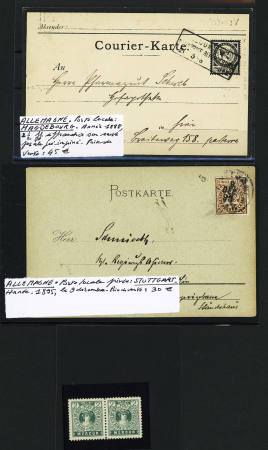 1885-89, LOCAL POST issues, attractive selection of