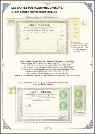 Les Cartes Postales Précurseurs de France1873-84 Collection