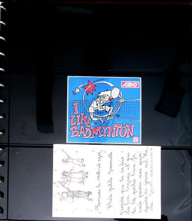 BADMINTON: Specialised collection in four deluxe albums with vignettes, cancellations, postcards, etc. very fine