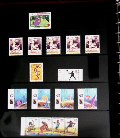 BADMINTON: Specialised collection in four deluxe albums with vignettes, cancellations, postcards, etc. very fine