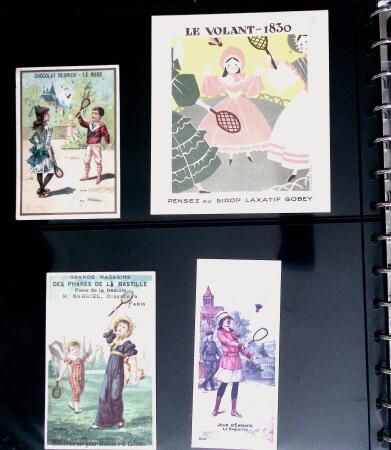 BADMINTON: Specialised collection in four deluxe albums with vignettes, cancellations, postcards, etc. very fine