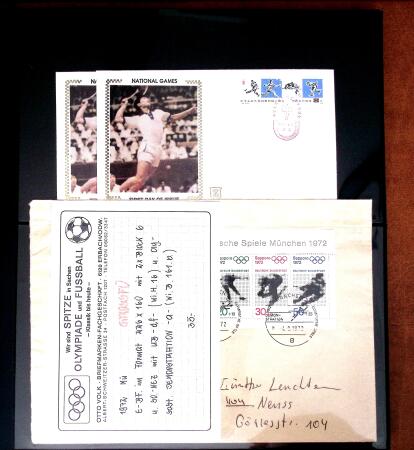 BADMINTON: Specialised collection in four deluxe albums with vignettes, cancellations, postcards, etc. very fine