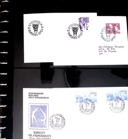 BADMINTON: Specialised collection in four deluxe albums with vignettes, cancellations, postcards, etc. very fine