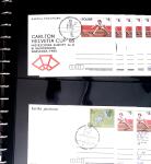 BADMINTON: Specialised collection in four deluxe albums with vignettes, cancellations, postcards, etc. very fine