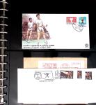 BADMINTON: Specialised collection in four deluxe albums with vignettes, cancellations, postcards, etc. very fine